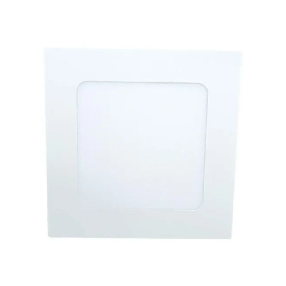 Plafon Slim Led Embutir Quadrado 6W 3000K Llum
