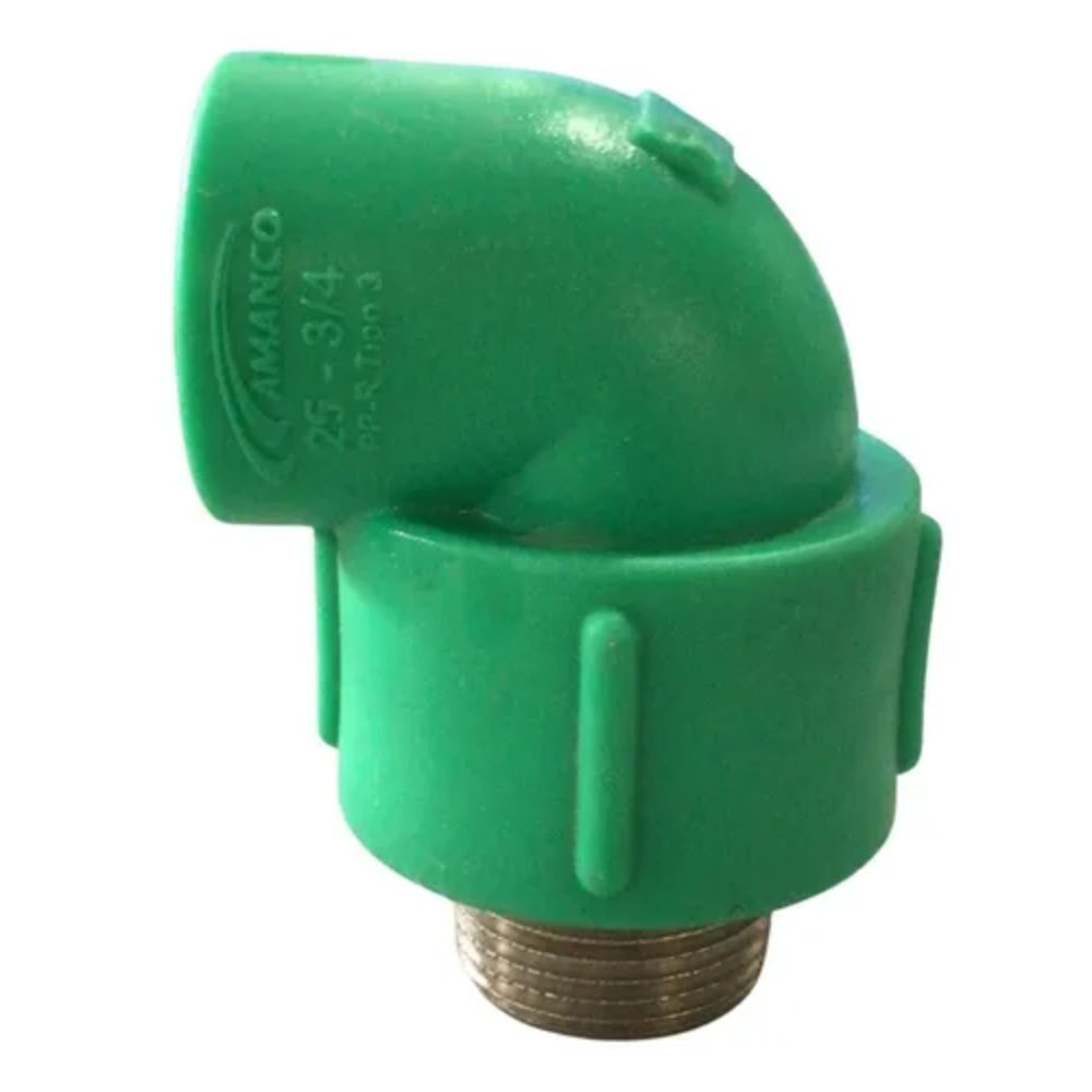 Joelho 90° Amanco F/M Ppr Com Inserto Metálico, 25 X 3/4”  