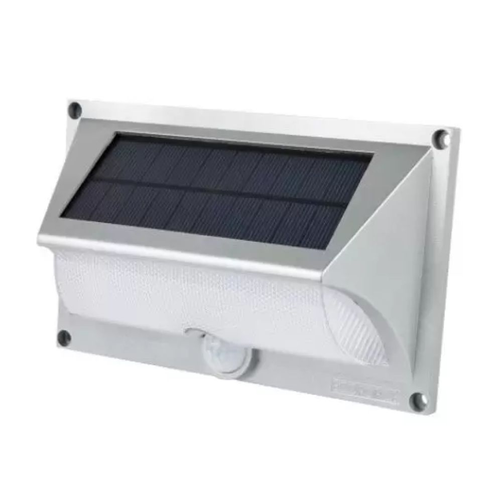 Arandela Solar Abs Com Sensor De Movimento Ecoforce