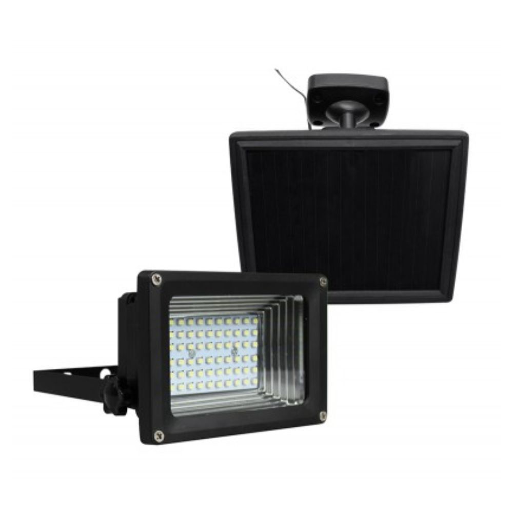 Luminária Solar Refletor 60 Leds Para Jardim Ecoforce