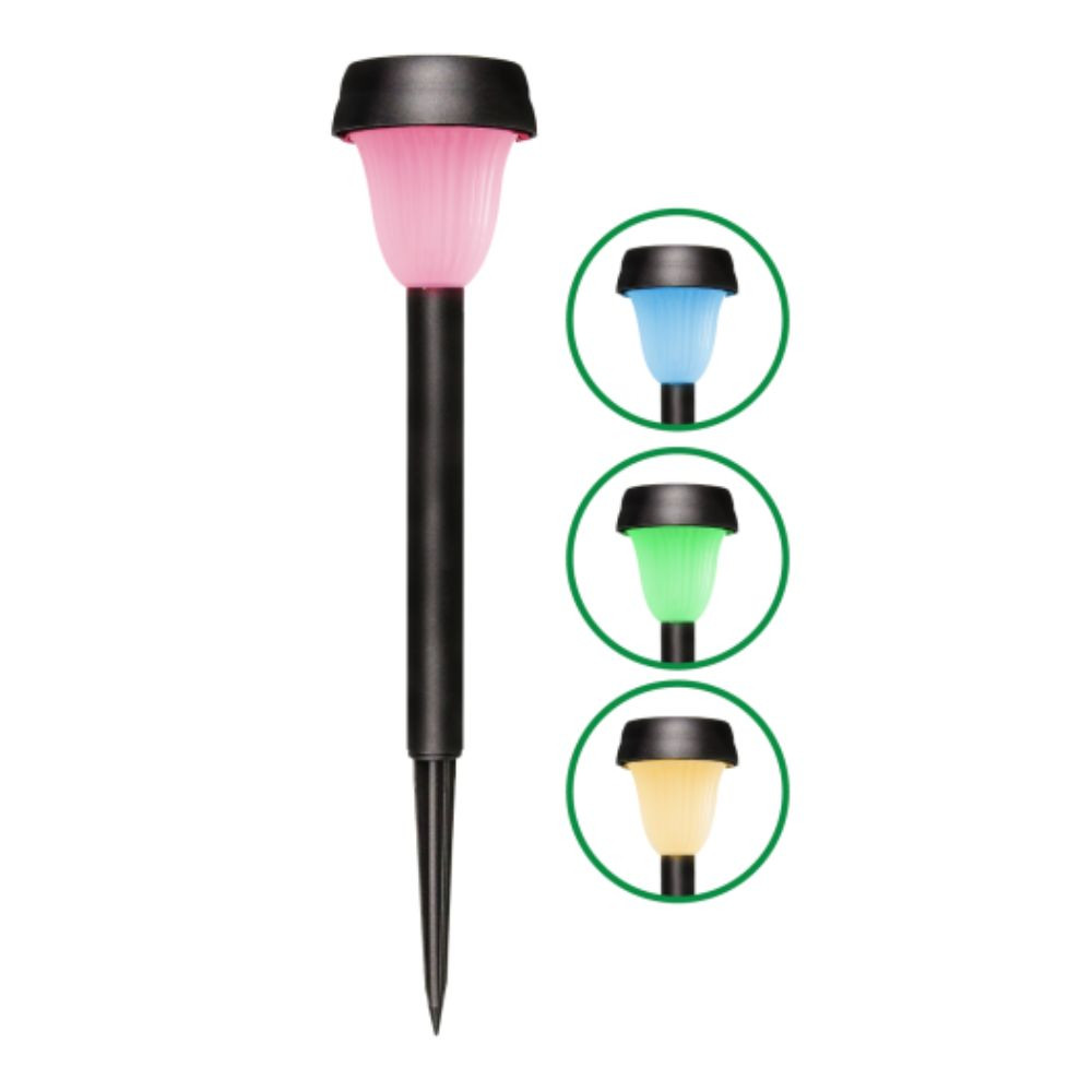 Luminária Mini Balizador Solar Multicolor Ecoforce