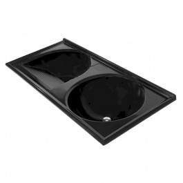 Tanque Thermo Fibra 100X50Cm Preto Decoralita