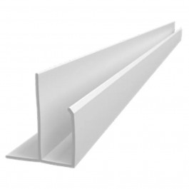 Perfil Pvc Canto Tipo F 6Metros Branco Araforros