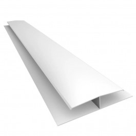 Perfil Pvc Emenda Tipo H 6Metros Branco Araforros