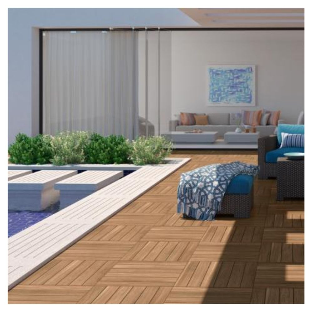 Porcelanato 58X58 Ptg58140R Deck Imbúia Tipo A Tecnogres