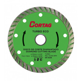Disco Diamantado Turbo Eco Cortag 