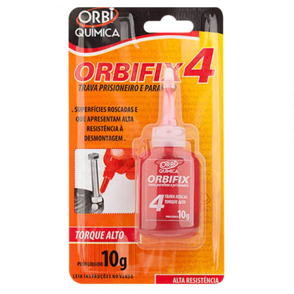 Trava Parafuso 10G Vermelho Orbi