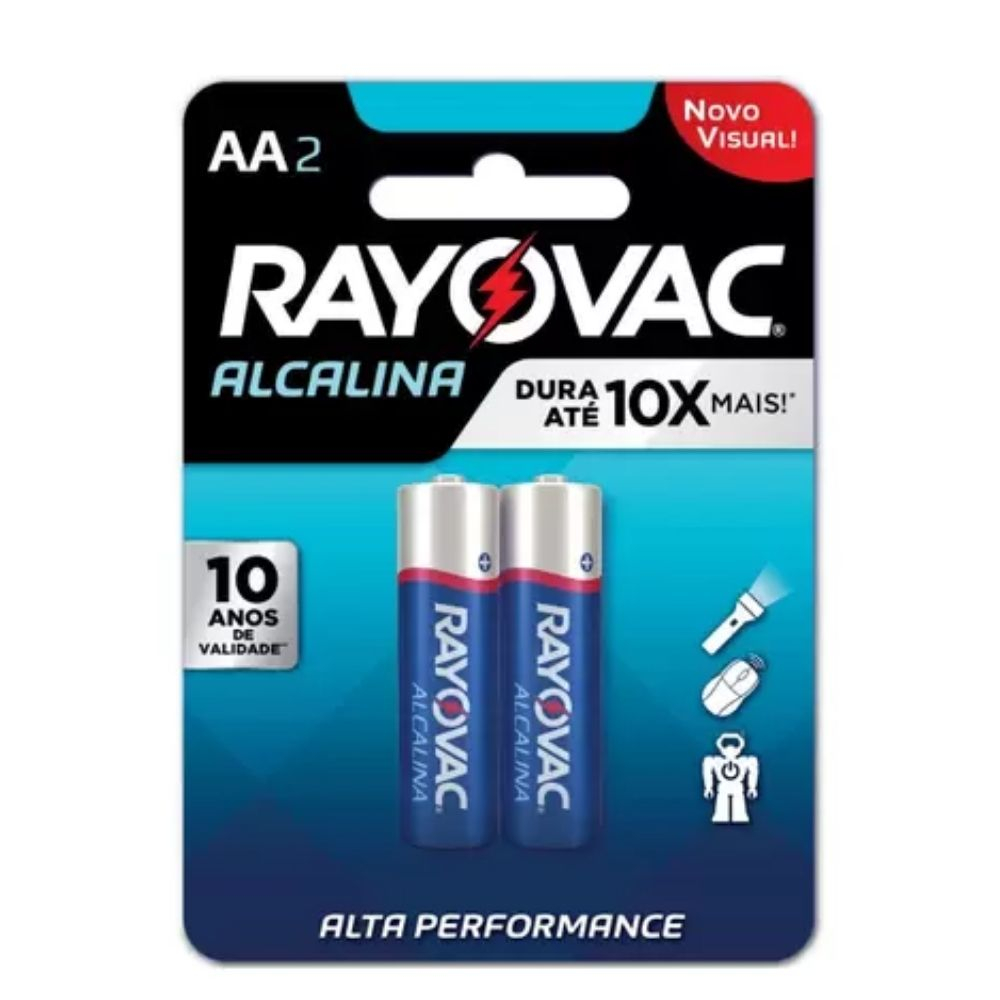 Pilha Alcalina Aaa Sm-48 2 Un  Rayovac