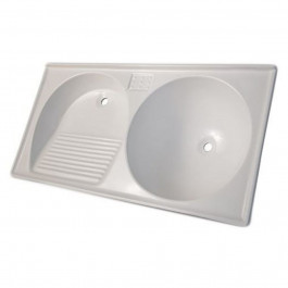 Tanque Bella Delta 1.00X0.50 Branco Liso