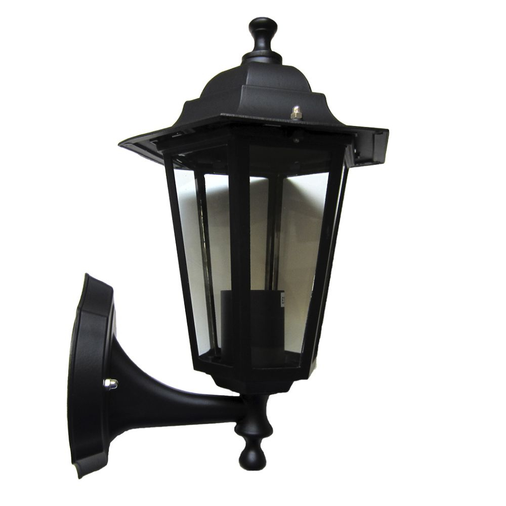 Arandela Para Jardim Colonial E27 Lg6101 Preta Nitrolux