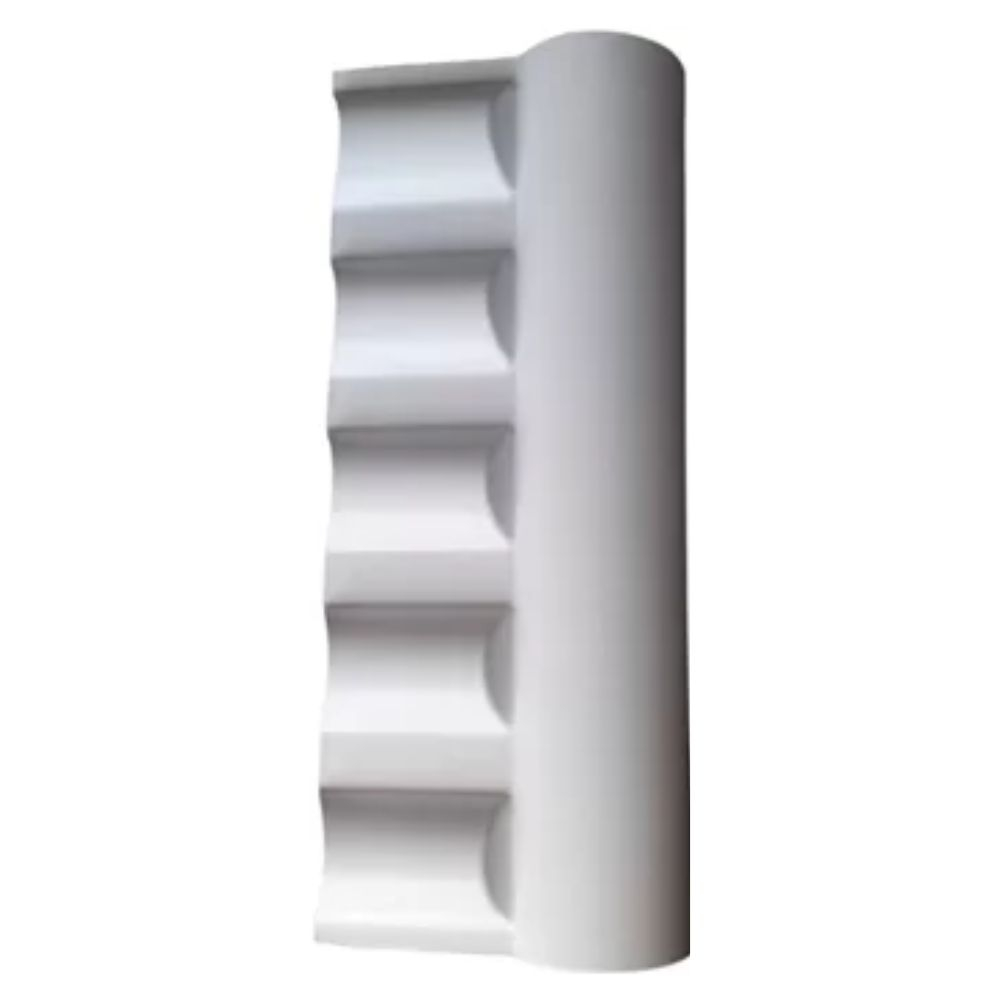 Cumeeira Pvc Central Articulada Colonial Branco Araforros