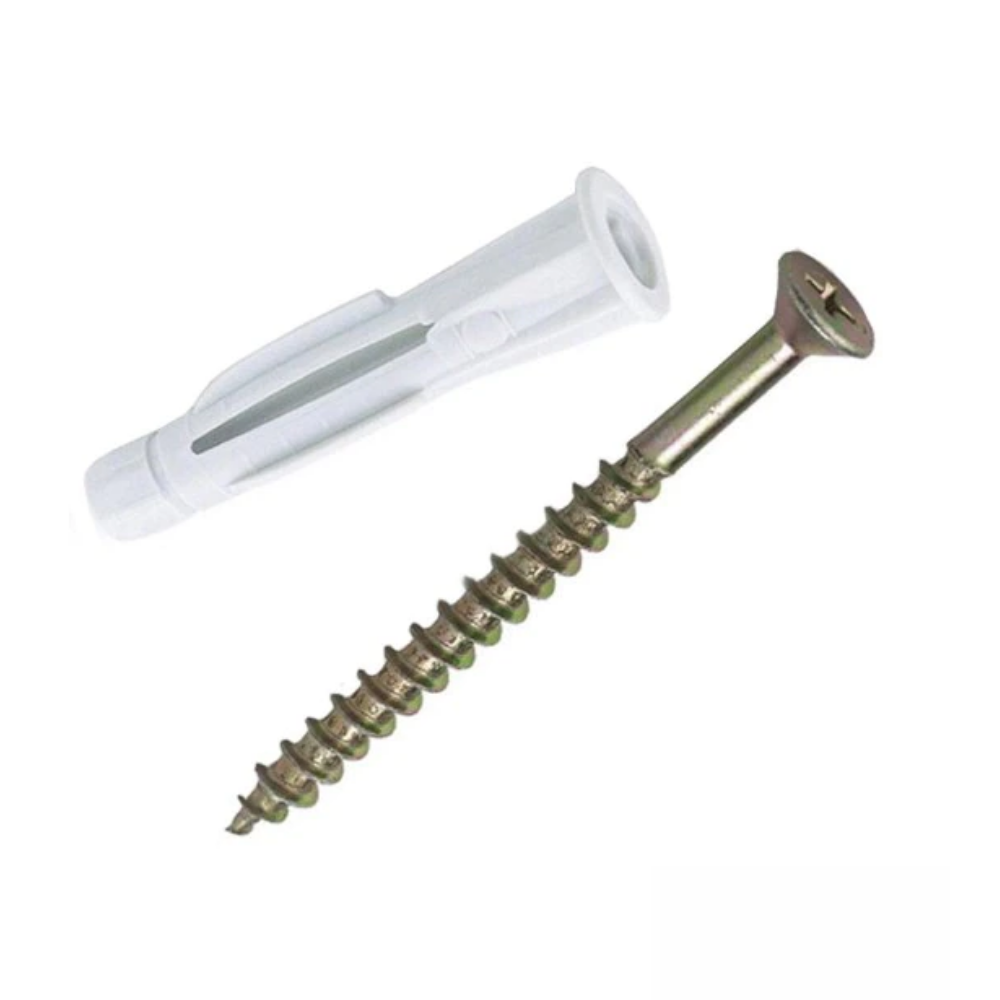 Parafuso Fenda Phillips Cabeça Panela Com Bucha Bxb 10Mm Com 4 Unidades Bemfixa