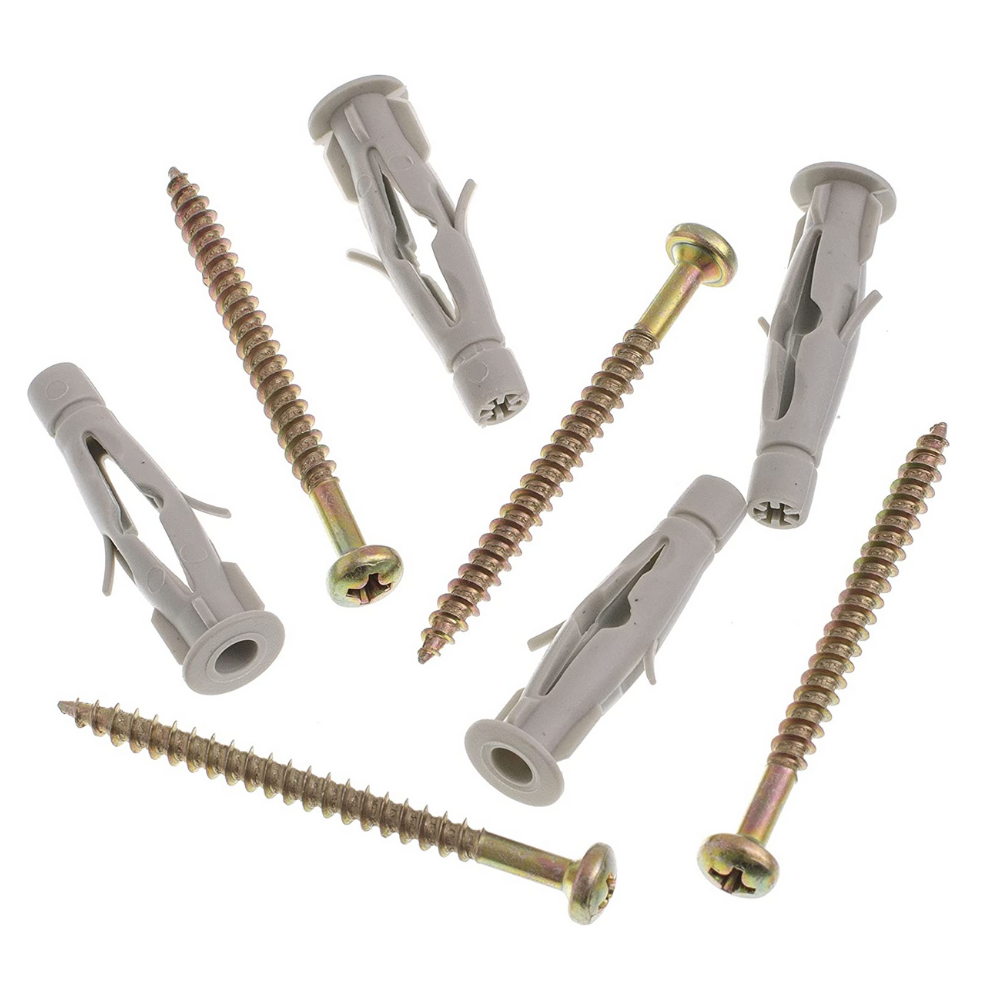 Parafuso Fenda Phillips Cabeça Panela Com Bucha Bxb 8Mm Com 4 Unidades Bemfixa