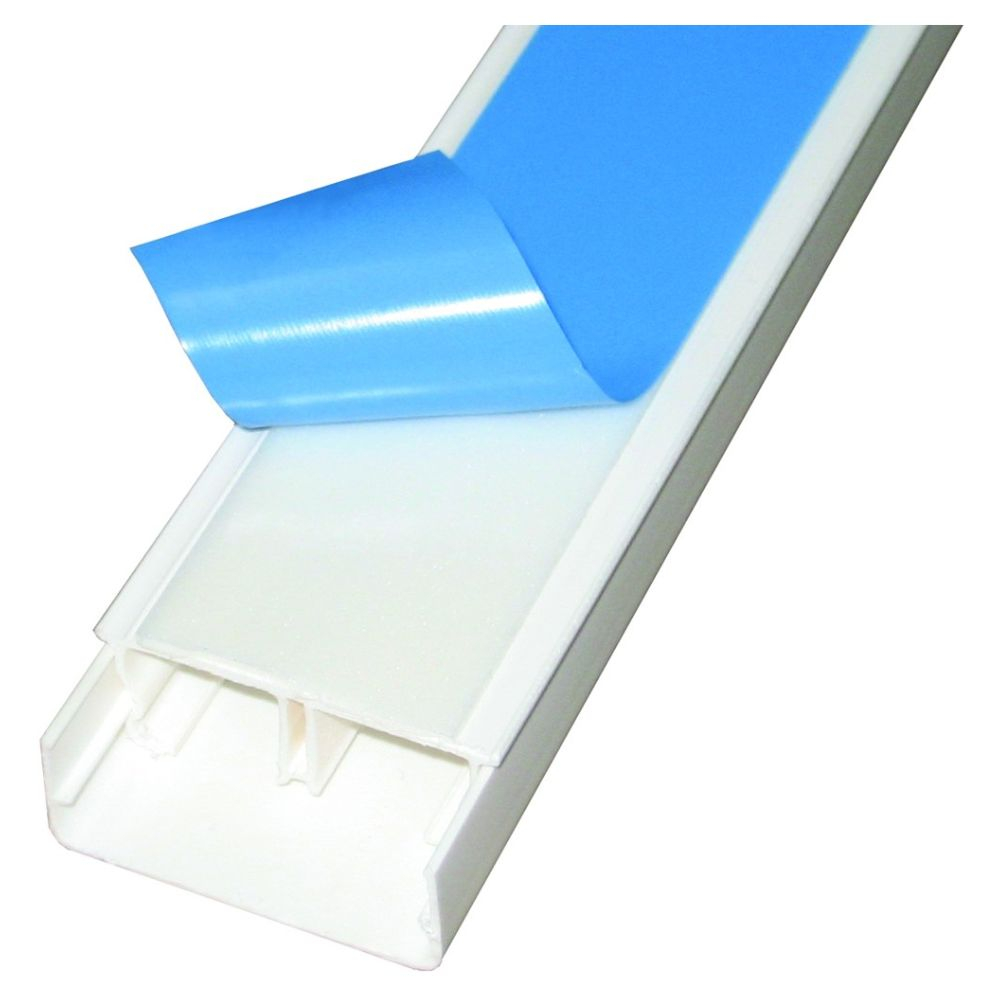 Canaleta Com Fita Adesiva 40X16Mm Com 2 Metros Branco Romazi