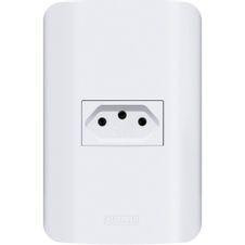  Tomada Canoa 2P+T Branco Romazi