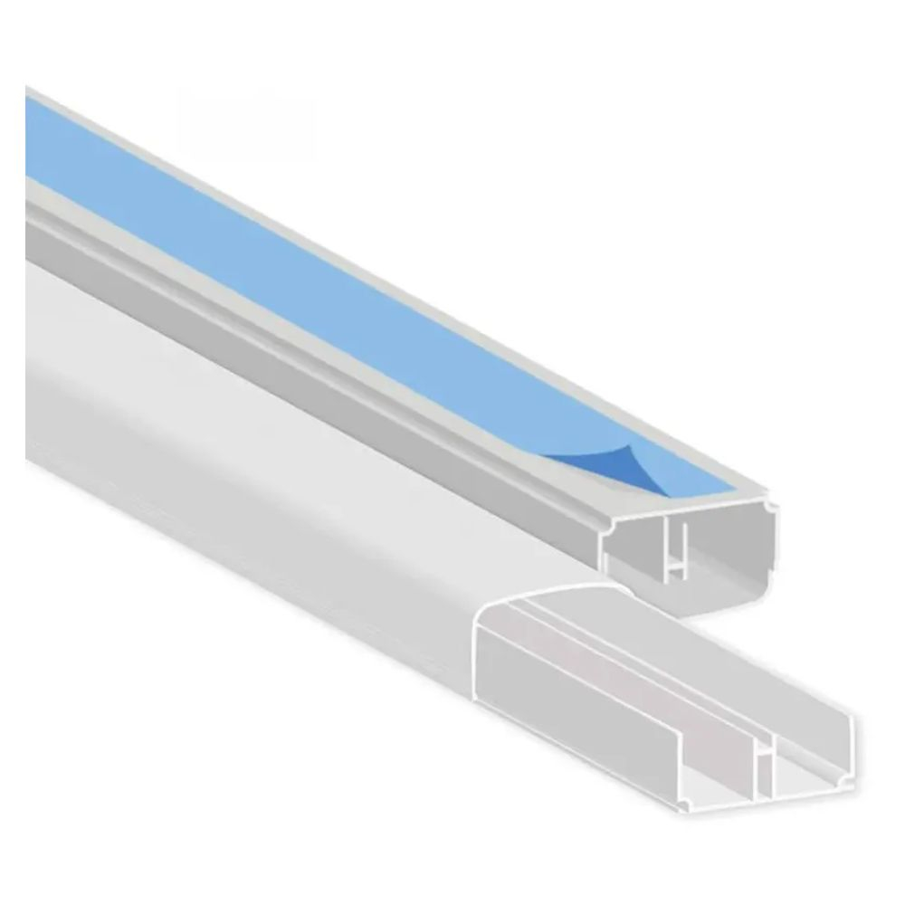 Canaleta 20 X 10Mm Com Fita Adesiva Romazi