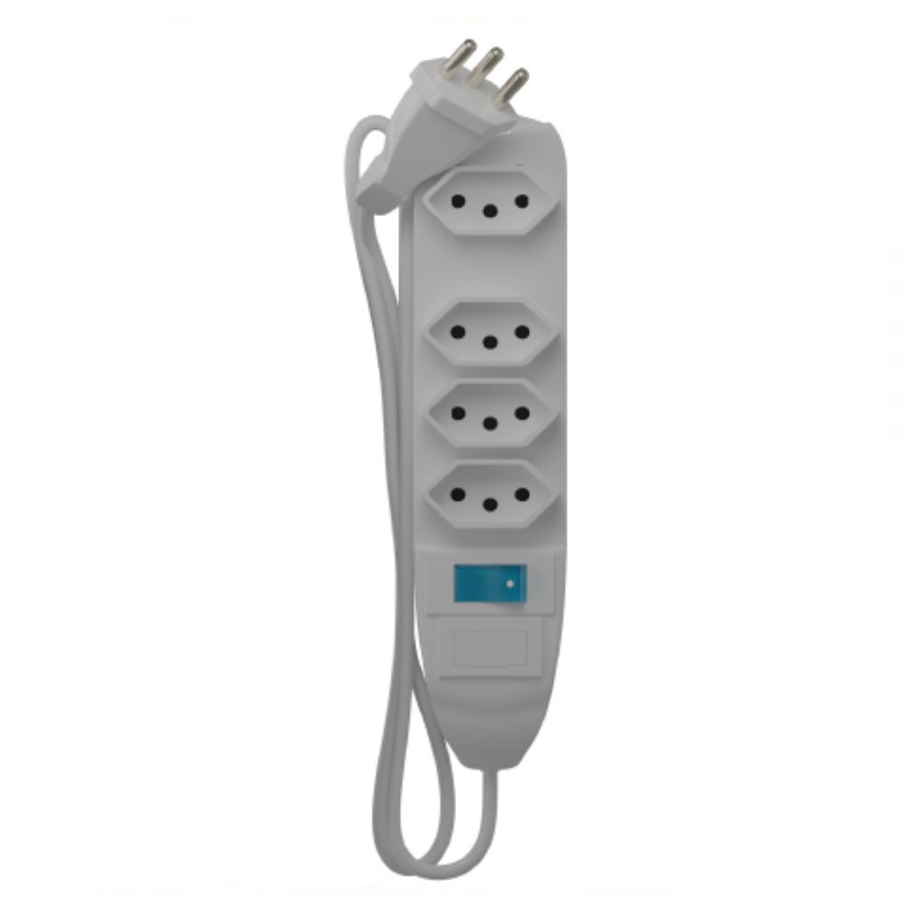 Protetor De Linha 4 Tomadas Branco Exatron