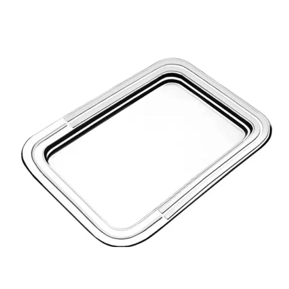 Bandeja Retangular Ciclo Em Aço Inox 42X30 Cm Tramontina