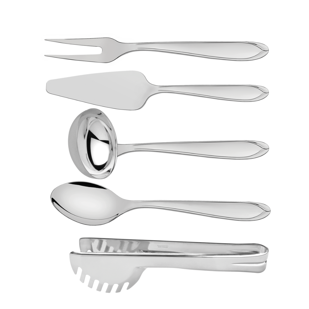 Jogo De Utensílios Utility Em Aço Inox 5 Peças Tramontina