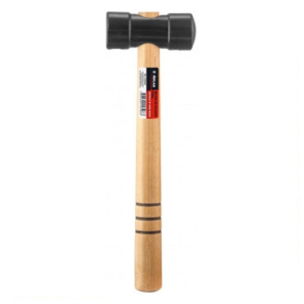 Martelo De Borracha 40Mm Preta Atlas