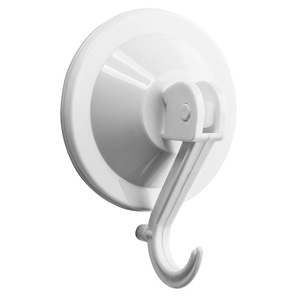 Gancho Plástico Adesivo Com Ventosa 300G Com 2 Unidades Branco Primafer