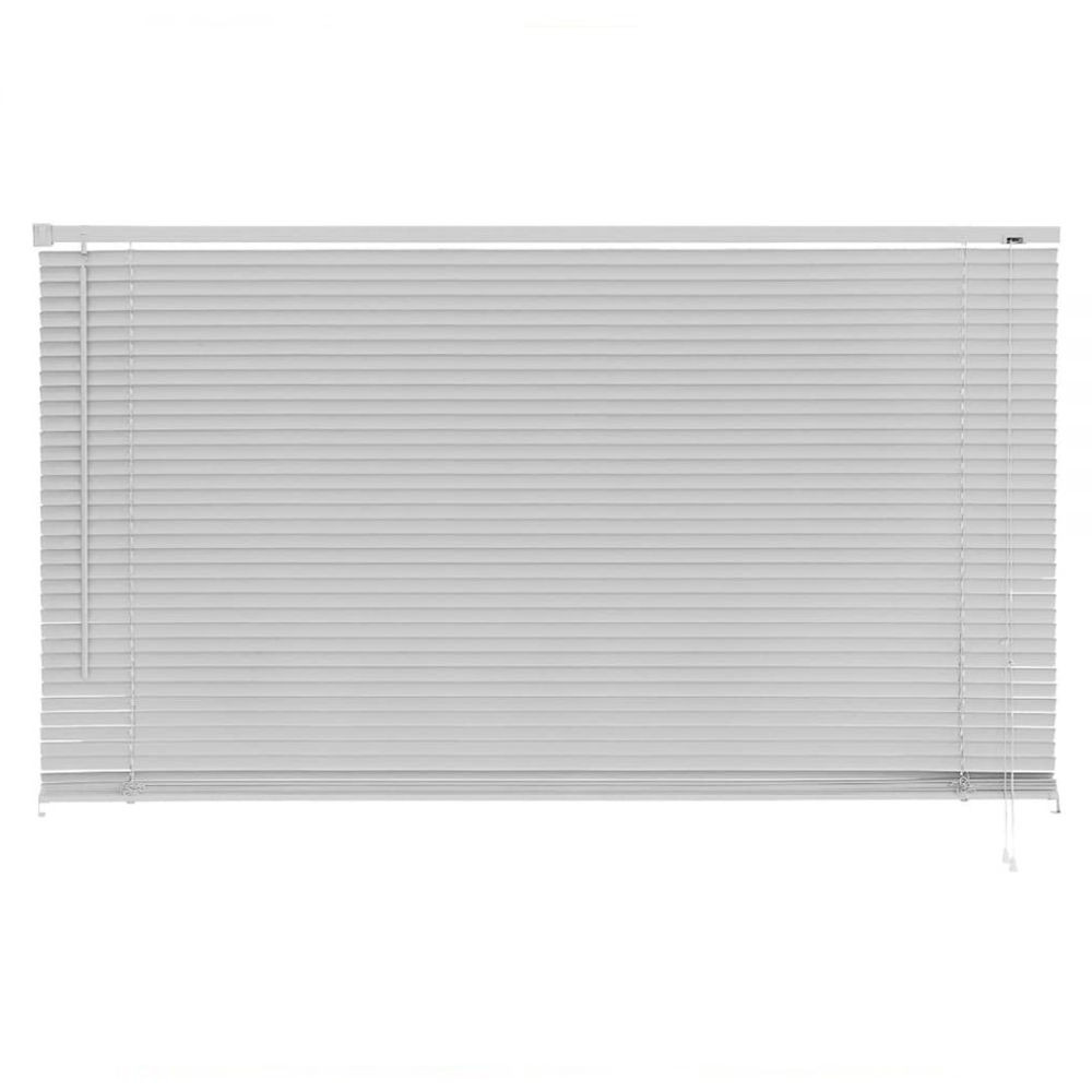 Persiana Horizontal De Plástco 140X130Cm Cinza Primafer