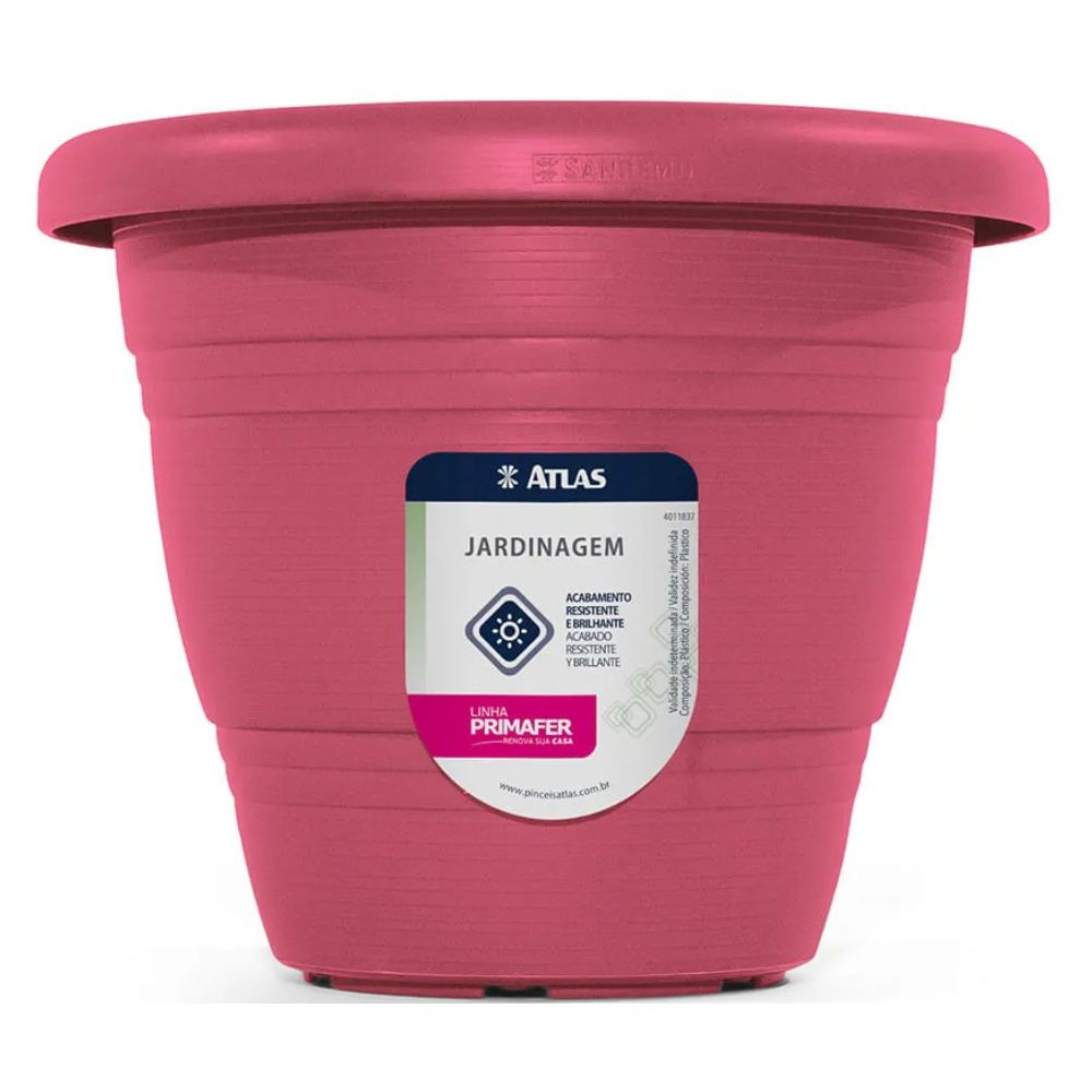Vaso De Plástico Para Jardim 13Cm Bordo Primafer