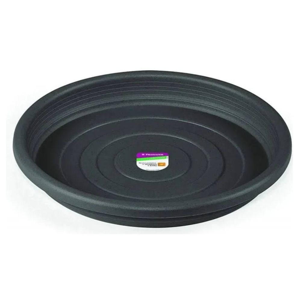  Prato Para Vaso Plástico 10Cm Cinza Pr6540-1 Primafer