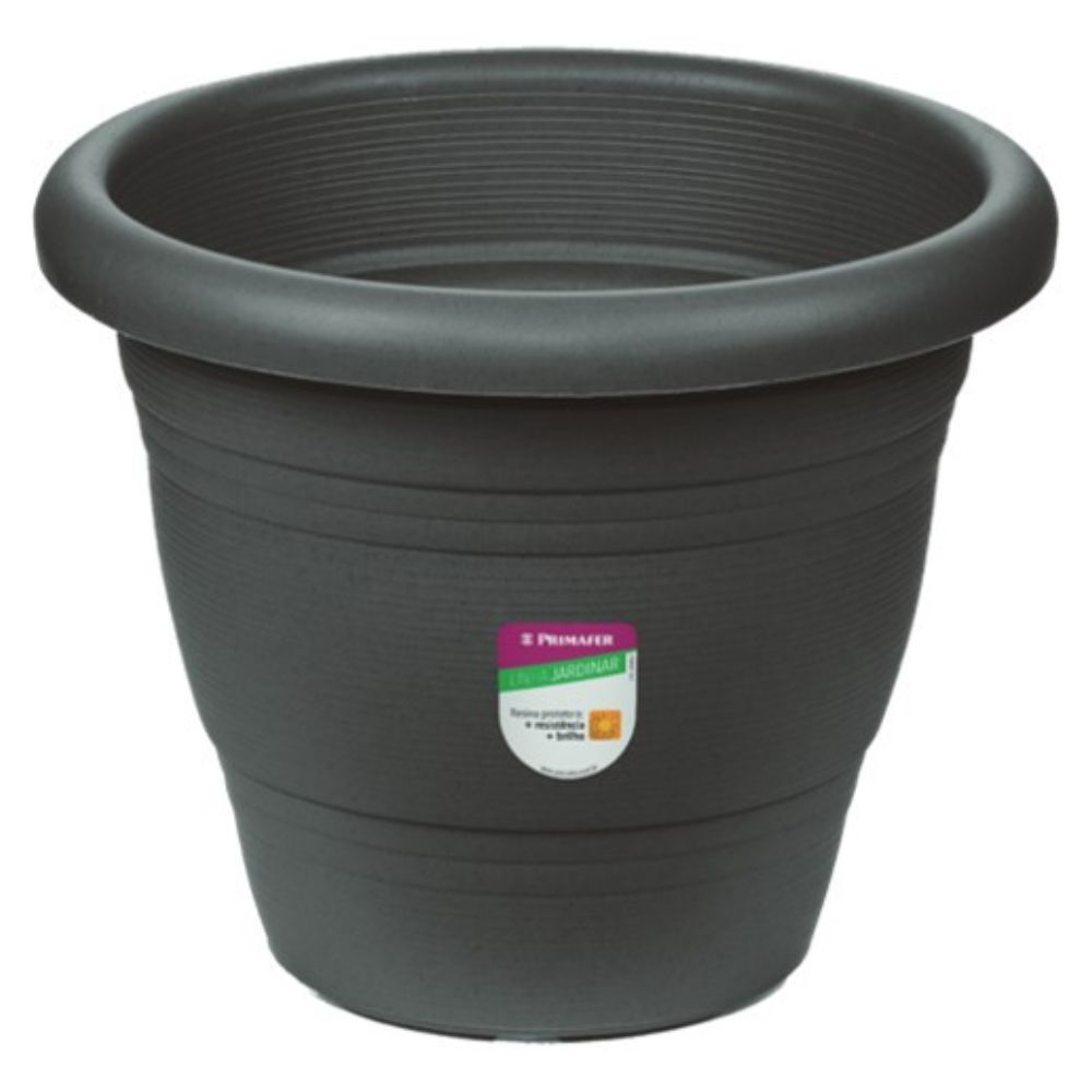 Vaso De Plástico Para Jardim 17Cm Ocre Primafer