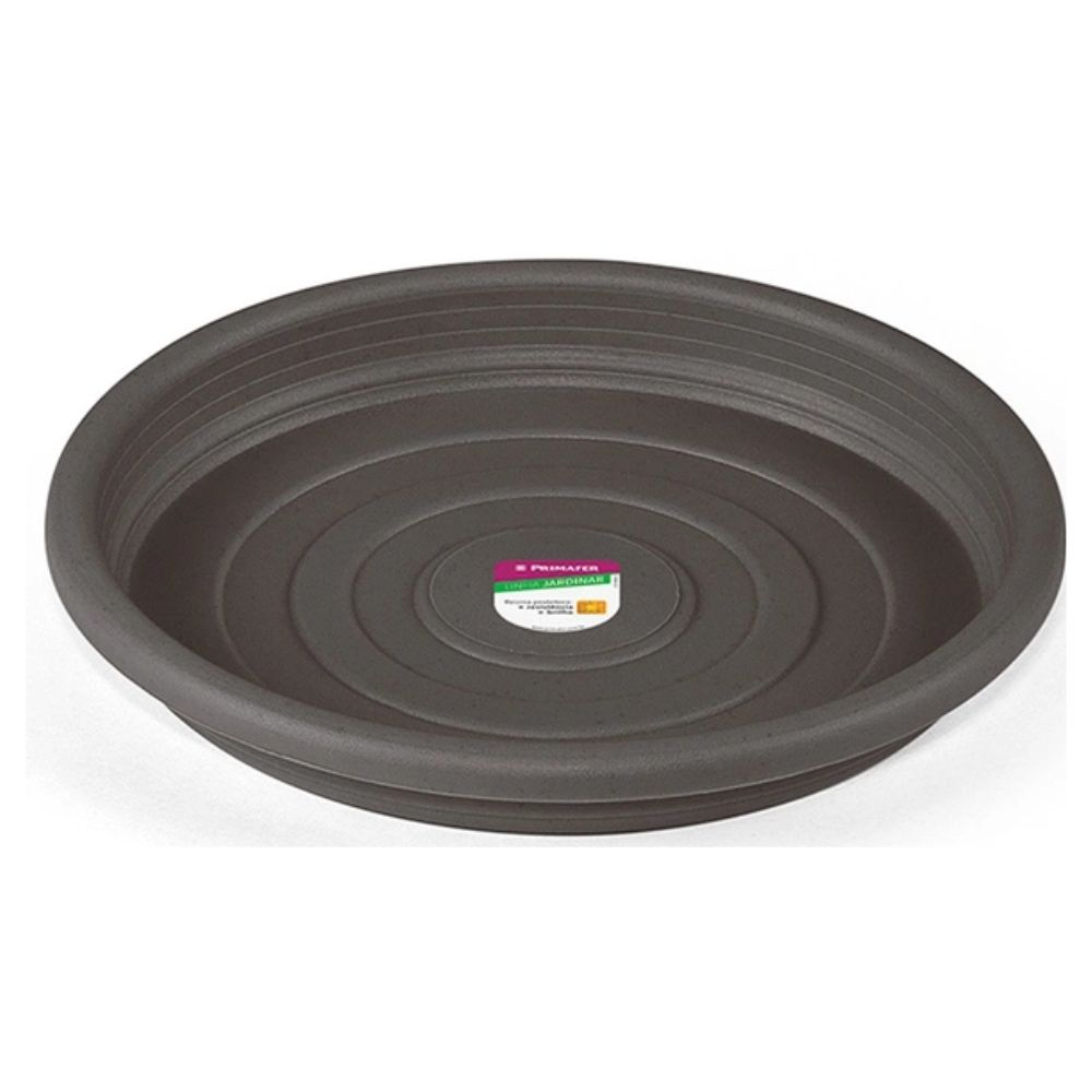 Prato Para Vaso Plástico 13Cm Marrom Pr6541-1 Primafer