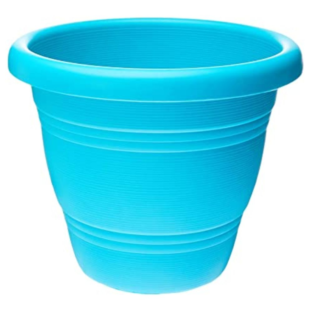 Vaso De Plástico Para Jardim 22Cm Turquesa Primafer