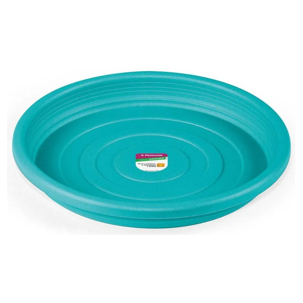 Prato Para Vaso Plástico 17Cm Azul Pr6542-2 Primafer
