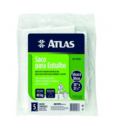 SACO ATLAS P/ ENTULHO RAFIA 40KG