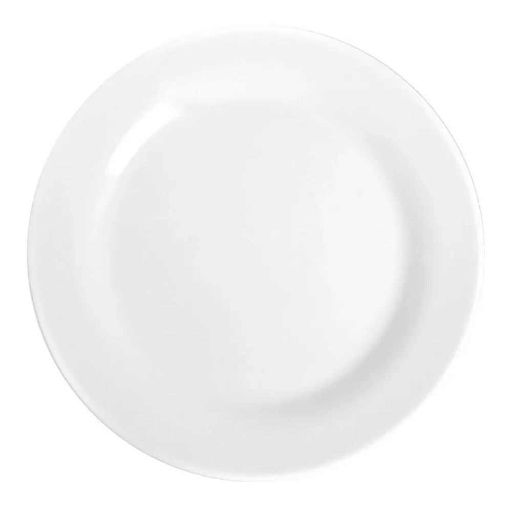 Prato Raso Menu 24Cm Branco Nadir
