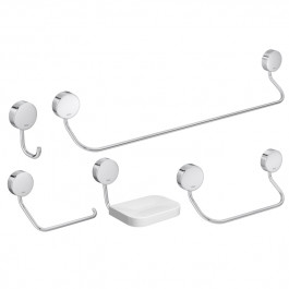 Kit Net Acessórios Com 5 Peças Cromado Deca
