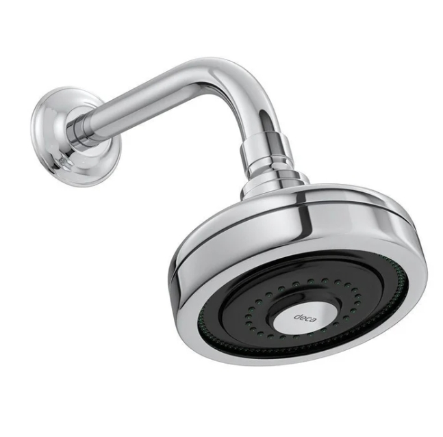 Ducha Deca Acqua Plus Tubo De Parede Curva Cromado  