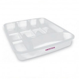 Porta Talher Com Tampa Grande 34X30Cm Branco Sanremo