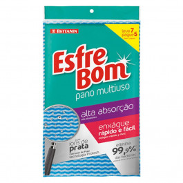 PANO ESFREBOM MULTIUSO LEVE 7 PAGUE 5 AZUL BETTANIN