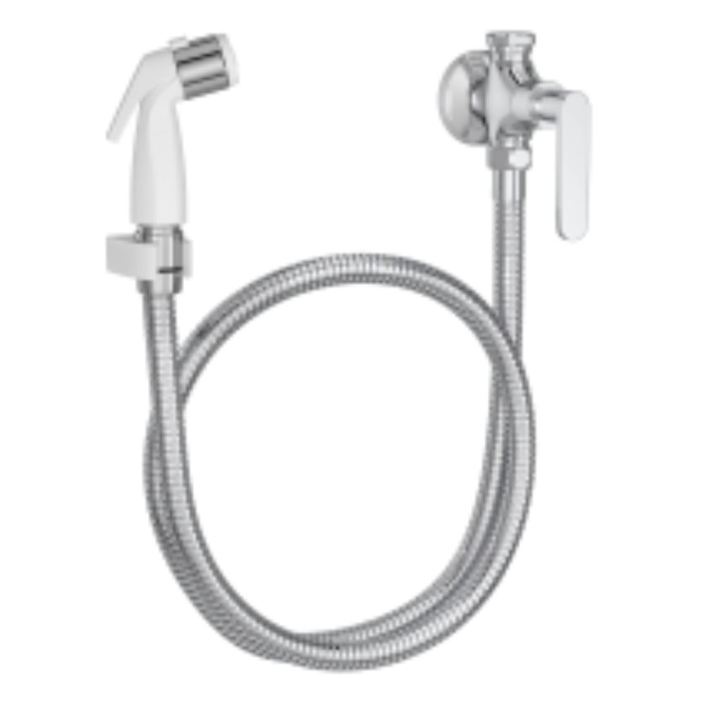 Ducha Higiênica Flex Com Registro E Derivação Branco E Cromado Deca