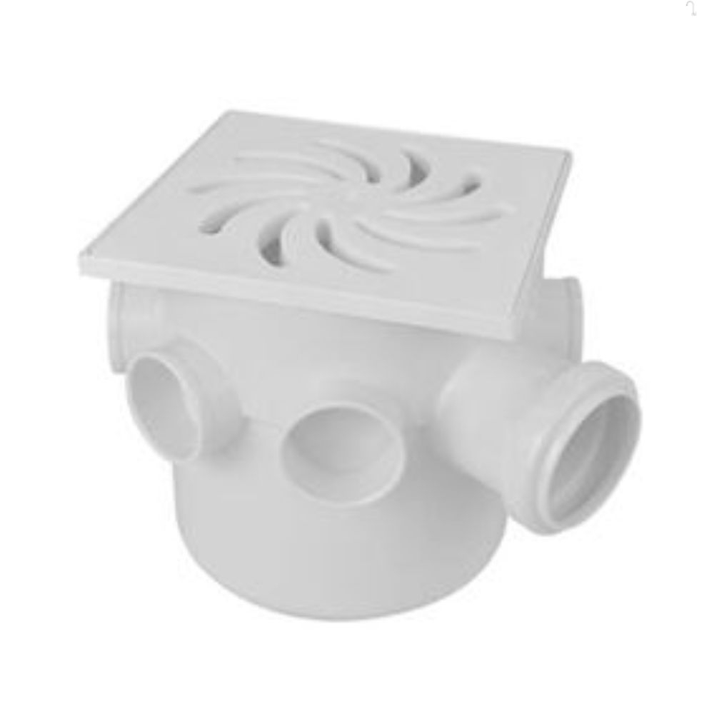 Caixa Sifonada Vórtice Redonda 100X150X50 Branca Amanco