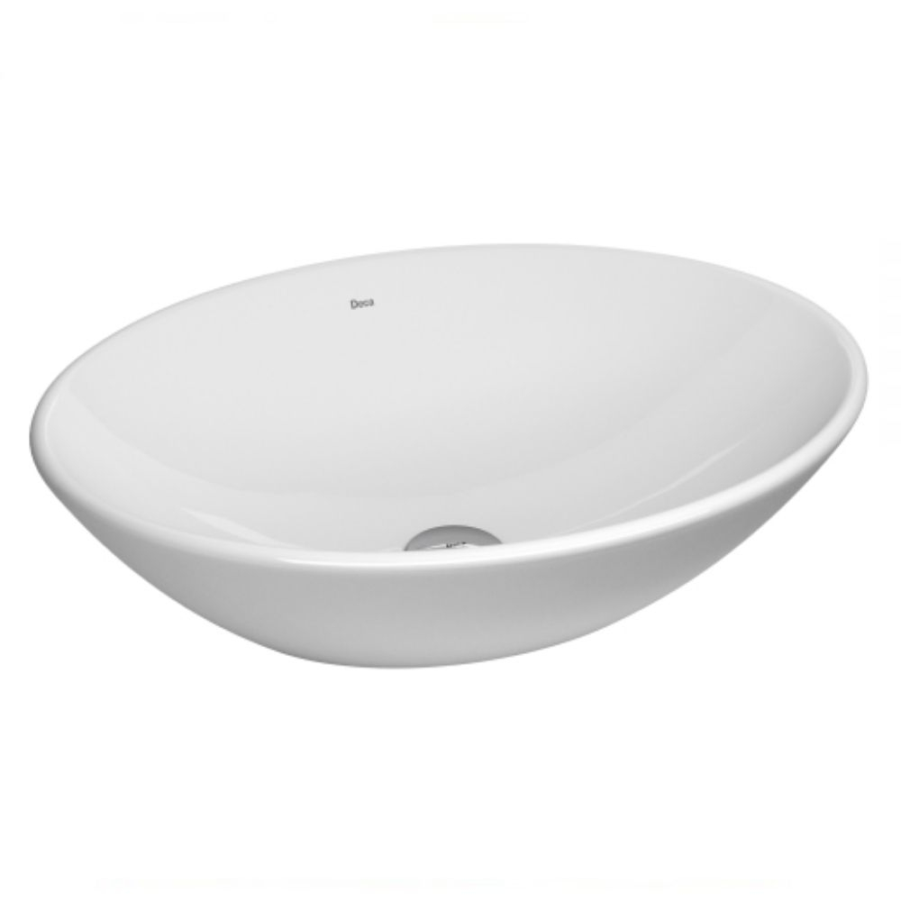 Cuba De Apoio Oval 50X37Cm Branca Deca