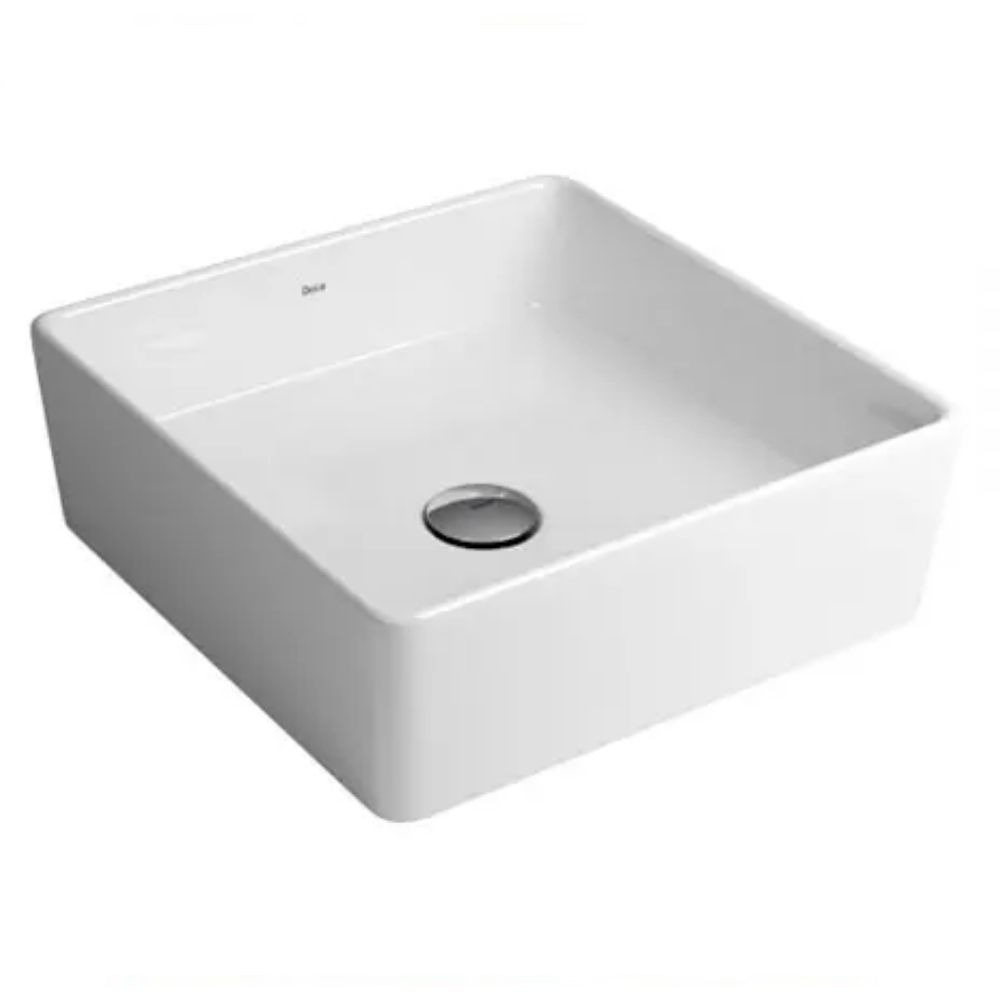 Cuba De Apoio Quadrada 35Cm Branca Deca