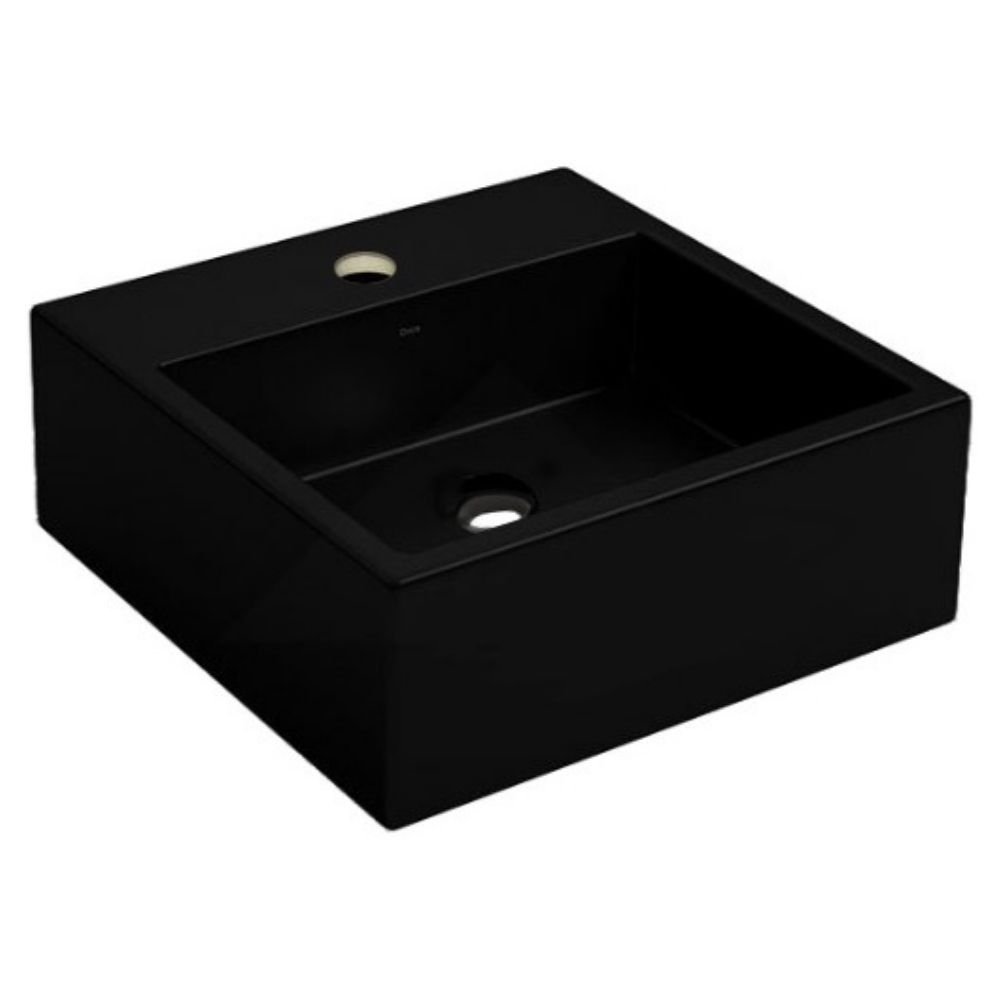 Cuba De Apoio Quadrada Com Mesa 41Cm Preta Deca