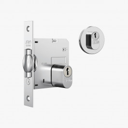Fechadura 1005 Pivotante Roseta Redonda Inox Stam
