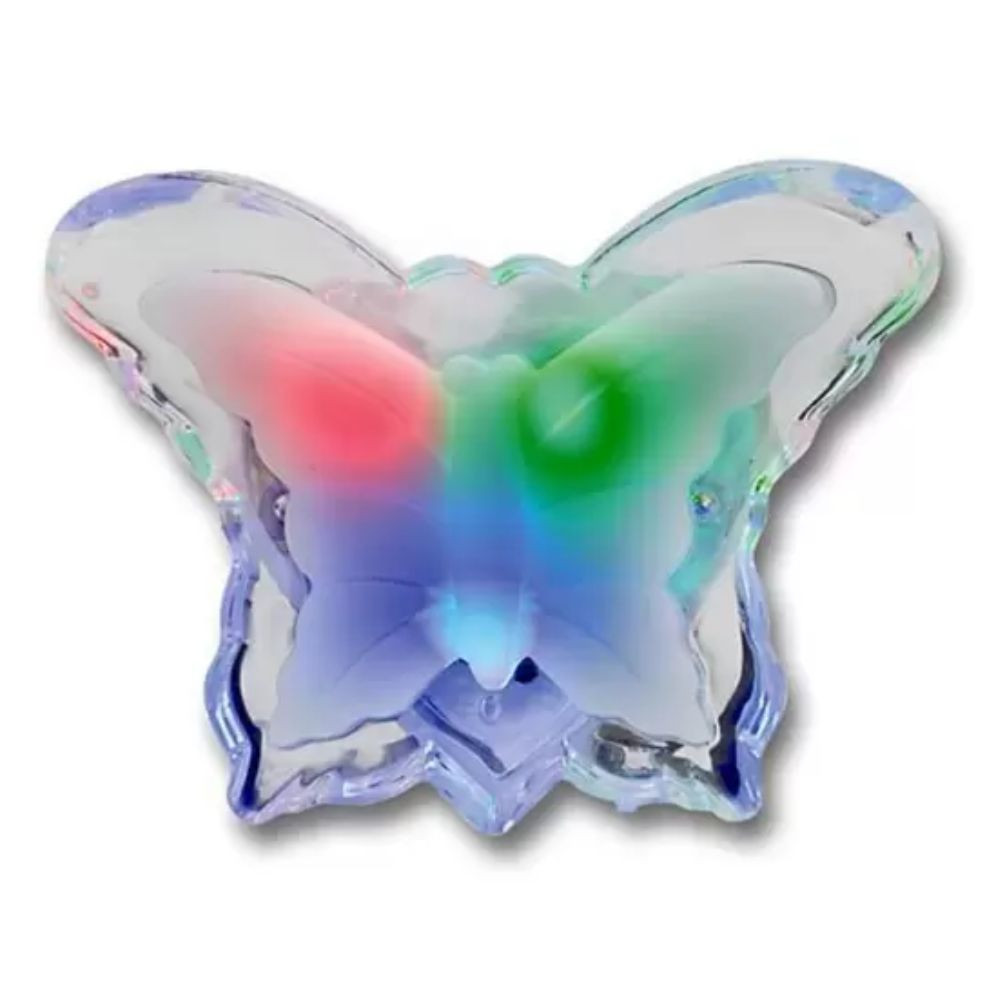 Luminária Luz Noturna Borboleta Rgb 220V Llum Bronzearte