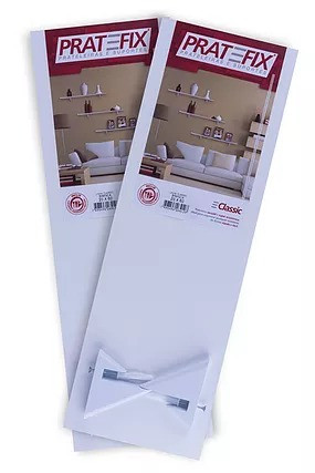 Prateleira Com Suporte Branco 30X60 Pratefix Classic