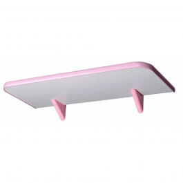 Prateleira Soft Com Suporte Vip 30X120 Cm Branco Pratefix