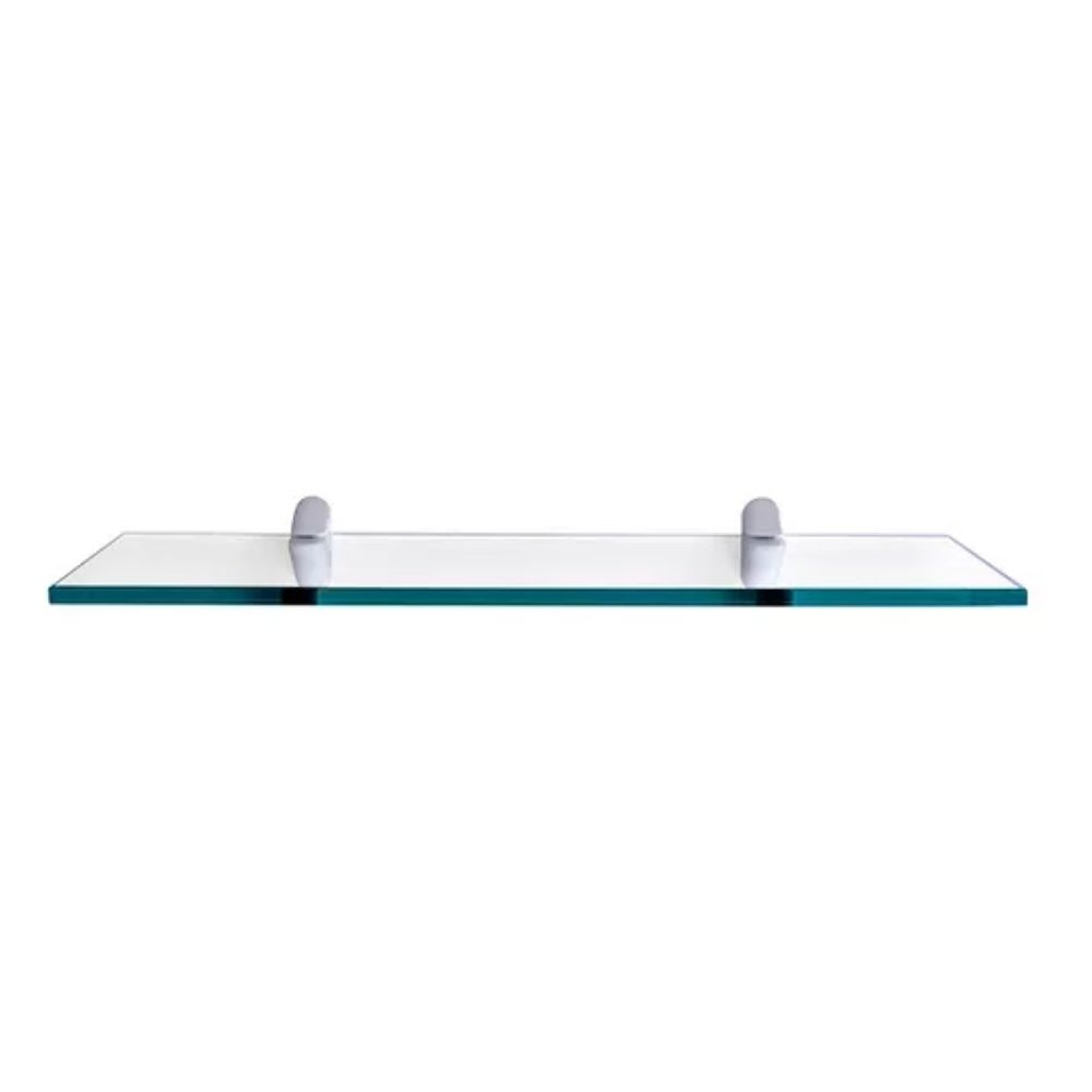 Prateleira Glass Reta Com Suporte 20X30 Pratefix