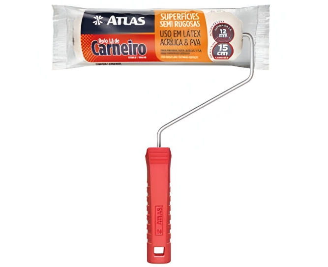 Rolo De Lã 15Cm Com Garfo At328/15Sr Atlas