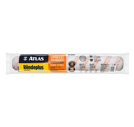 Rolo De Pintura Atlas Rendeplus Duplo 46Cm  At927/19 